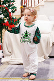 Famille à carreaux verts Joyeux ensembles de pyjama de Noël