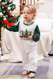 Famille à carreaux verts Joyeux ensembles de pyjama de Noël