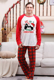 Ensembles de pyjama de Noël joyeux à carreaux rouges
