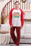 Ensembles de pyjama de Noël joyeux à carreaux rouges
