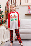 Ensembles de pyjama de Noël joyeux à carreaux rouges