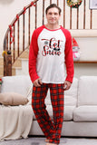 Ensembles de pyjama de Noël joyeux à carreaux rouges
