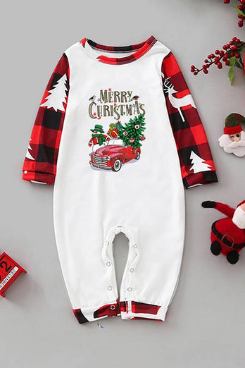 Pyjama de Noël familial imprimé à carreaux