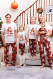 Pyjama de Noël familial assorti avec carreau rouge