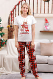 Pyjama de Noël familial assorti avec carreau rouge