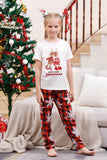 Pyjama de Noël familial assorti avec carreau rouge