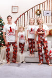 Pyjama de Noël familial assorti avec carreau rouge