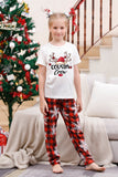 Pyjama de Noël familial assorti avec carreau rouge