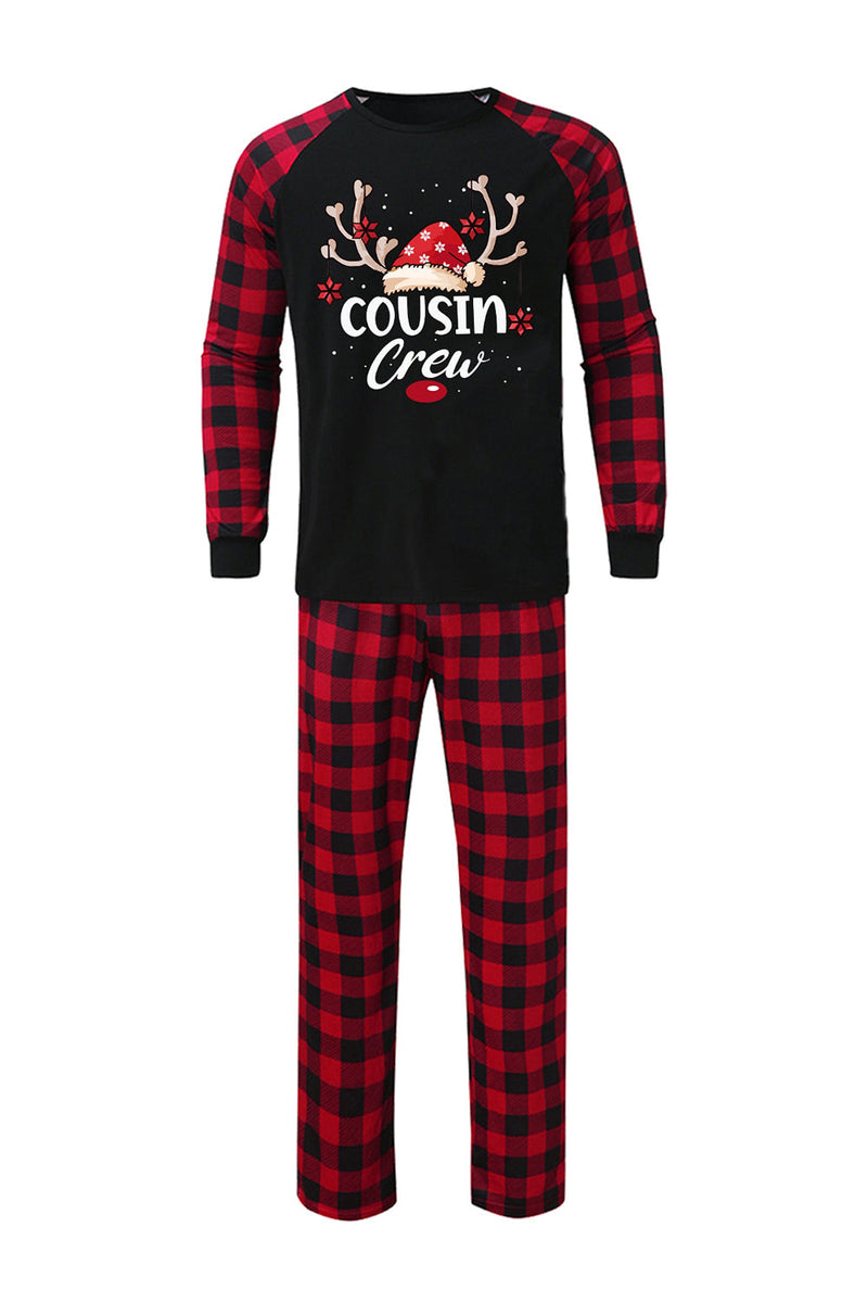 Charger l&#39;image dans la galerie, Imprimer un pyjama de Noël familial avec carreau rouge