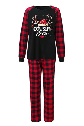 Imprimer un pyjama de Noël familial avec carreau rouge