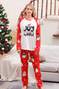 Charger l&#39;image dans la galerie, Snowman Print Rouge Noël Matching Pyjamas de famille