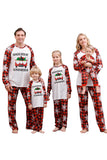 Ensembles de pyjamas familiaux à imprimé rouge de Noël