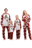 Ensembles de pyjamas familiaux à imprimé rouge de Noël