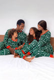 Pyjama assorti famille de Noël Pyjama à motif gris