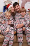 Pyjama assorti famille de Noël Pyjama à motif gris