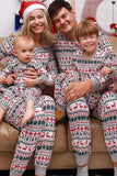 Pyjama assorti famille de Noël Pyjama à motif gris