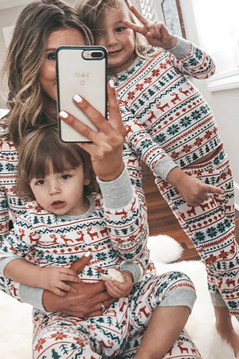 Charger l&#39;image dans la galerie, Pyjama assorti famille de Noël Pyjama à motif gris