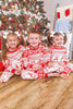 Charger l&#39;image dans la galerie, Flocon de neige rouge et cerf motif Noël Fmaily assorti pyjama ensemble