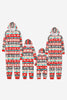 Charger l&#39;image dans la galerie, Ensemble de pyjamas Fmaily à rayures à motif gris et rouge