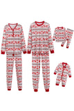 Red Deer motif Noël famille pyjama assorti ensemble