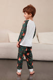 Ensemble pyjama familial de Noël cerf vert foncé