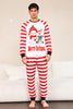 Charger l&#39;image dans la galerie, Ensemble pyjama familial de Noël à rayures rouges bonhommes de neige