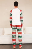 Ensemble de pyjamas de sapin de Noël de la famille rouge vert