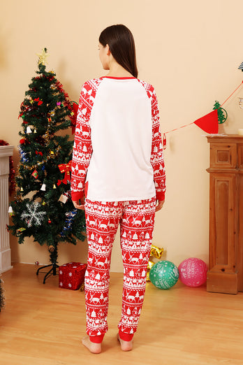 Ensemble pyjama assorti de famille de Noël imprimé Red Deer