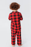 Ensemble de pyjamas 2 pièces assortis à la famille de Noël à carreaux rouges