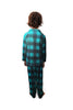 Charger l&#39;image dans la galerie, Ensemble de pyjama 2 pièces assorti à la famille à carreaux vert foncé
