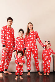 Pyjama imprimé Père Noël rouge famille