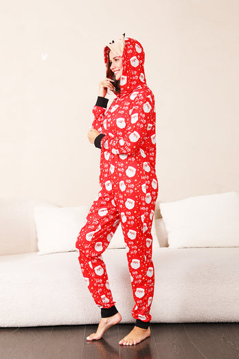 Pyjama imprimé Père Noël rouge famille
