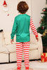 Charger l&#39;image dans la galerie, Ensemble pyjama assorti famille à rayures vertes et rouges
