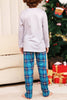 Charger l&#39;image dans la galerie, Cerf gris et bleu à carreaux Noël famille pyjama assorti ensemble