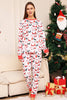 Charger l&#39;image dans la galerie, Noël blanc et arbre motif famille pyjama assorti ensemble
