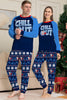 Charger l&#39;image dans la galerie, Pyjama assorti famille de Noël Pyjama bleu marine Chill Out Pyjamas