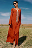 Charger l&#39;image dans la galerie, Cou Sangle Couture Orange Robes Caftan