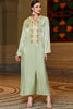Charger l&#39;image dans la galerie, Robe maxi à capuche Abaya verte à manches longues