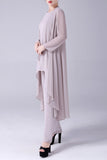 Abricot Manches Longues 3 Pièces Mère de la Mariée Pantalons Costumes