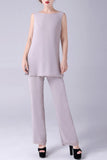Abricot Manches Longues 3 Pièces Mère de la Mariée Pantalons Costumes