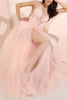 Charger l&#39;image dans la galerie, Robe de bal longue rose pailletée