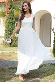 Robe blanche longue dentelle