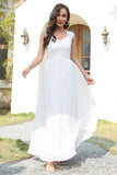 Robe blanche longue dentelle