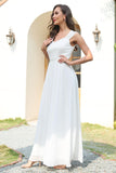 Robe blanche longue dentelle