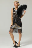 Robe Flapper Noire 1920s