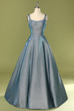 Robe de bal longue bleu pailleté