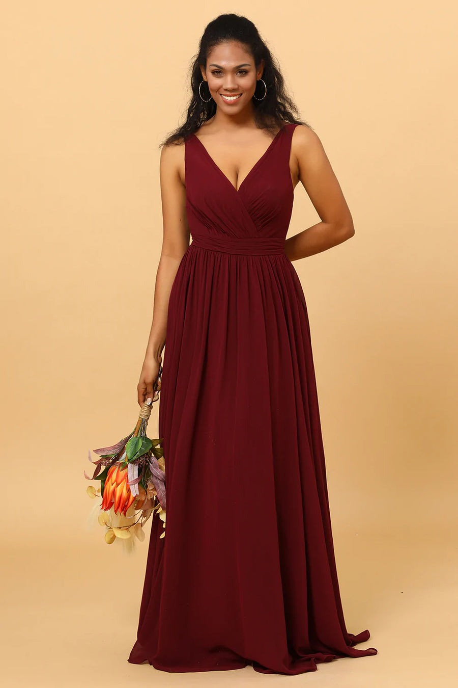 Robe demoiselle d honneur bordeaux ZAPAKA France ZAPAKA FR