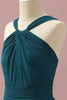 Charger l&#39;image dans la galerie, Robes de demoiselle d’honneur junior Halter A-Line vert foncé