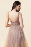 Robe de bal en tulle perle long perle scintillante