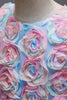 Charger l&#39;image dans la galerie, Robe de fille à fleurs roses avec fleurs et nœud papillon
